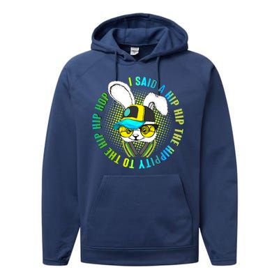 Hippity Hip Hop Bunny Performance Fleece Hoodie