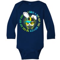 Hippity Hip Hop Bunny Baby Long Sleeve Bodysuit