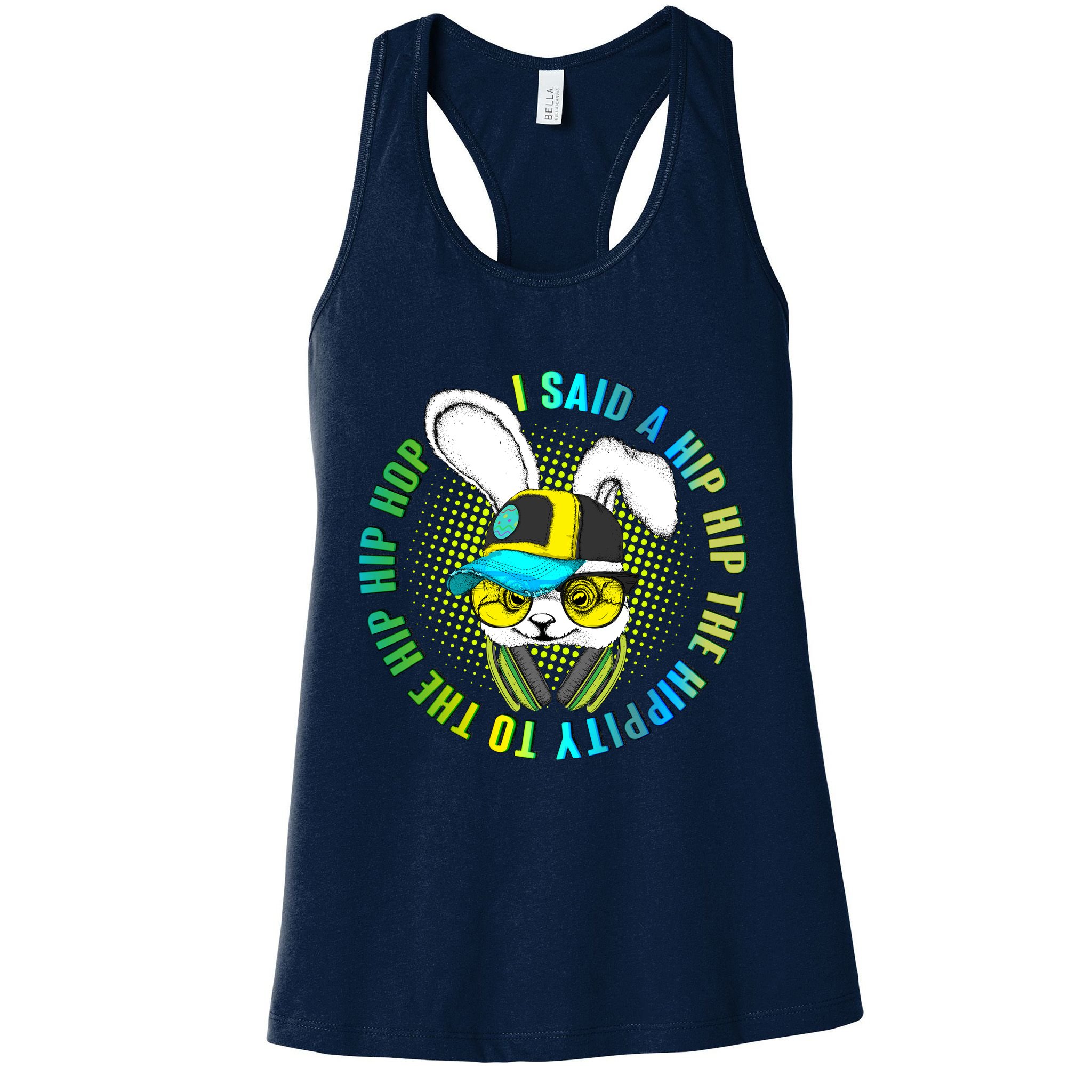 Hippity Hip Hop Bunny Womens Tank Top