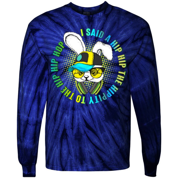 Hippity Hip Hop Bunny Tie-Dye Long Sleeve Shirt