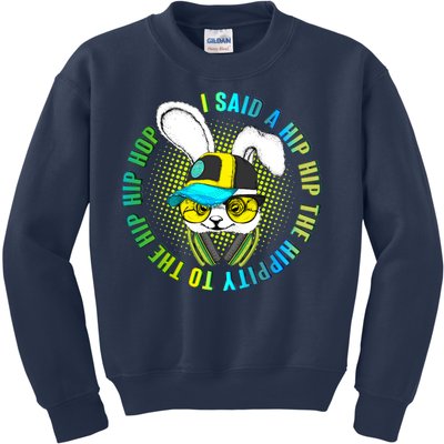 Hippity Hip Hop Bunny Kids Sweatshirt