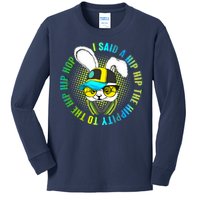 Hippity Hip Hop Bunny Kids Long Sleeve Shirt