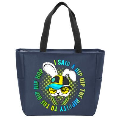 Hippity Hip Hop Bunny Zip Tote Bag