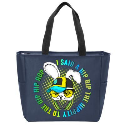 Hippity Hip Hop Bunny Zip Tote Bag