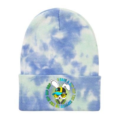 Hippity Hip Hop Bunny Tie Dye 12in Knit Beanie