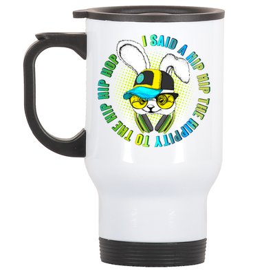 Hippity Hip Hop Bunny Stainless Steel Travel Mug