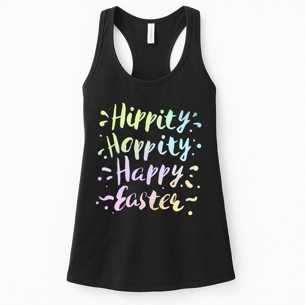 Hippity Hoppity Happy Easter Womens Tank Top