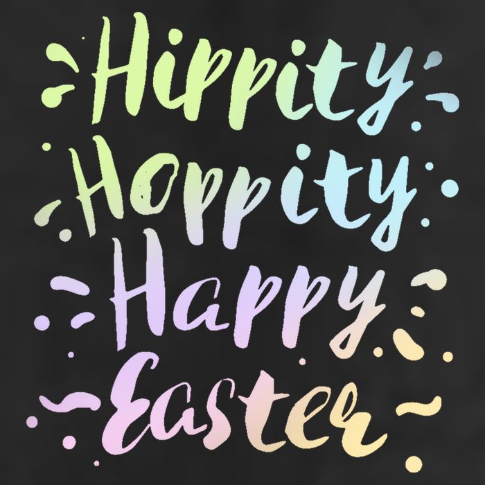 Hippity Hoppity Happy Easter Golf Towel