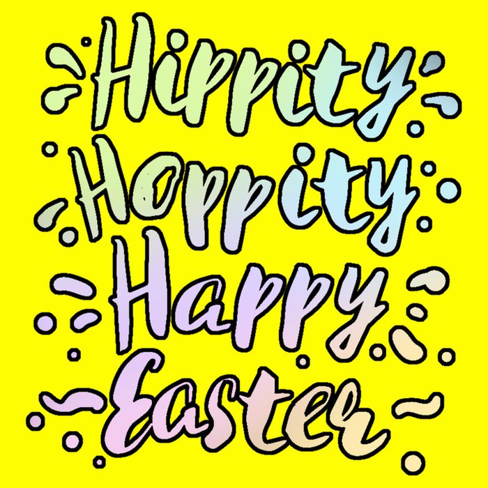 Hippity Hoppity Happy Easter 25L Jumbo Tote