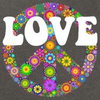 Hippy Love Cotton Canvas Backpack