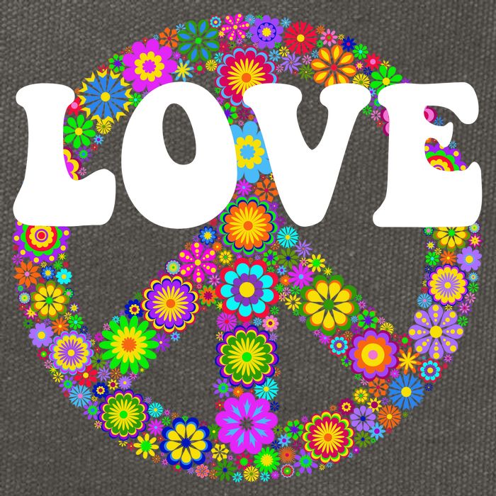 Hippy Love Cotton Canvas Backpack