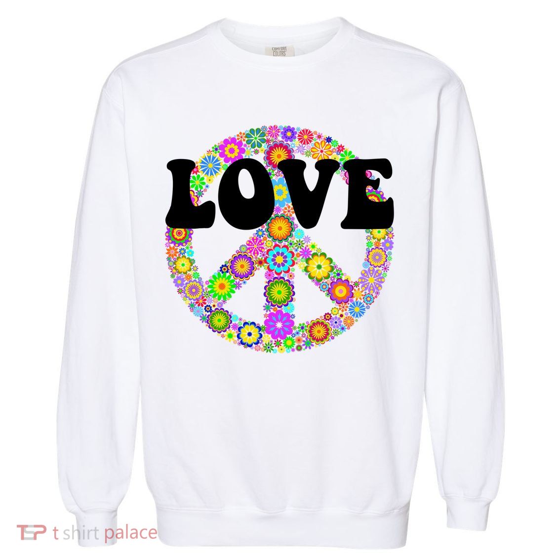 Hippy Love Garment-Dyed Sweatshirt