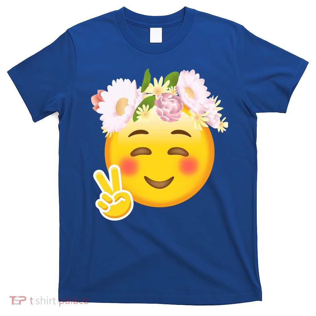 Hippy Smiley Face Peace Sign T-Shirt