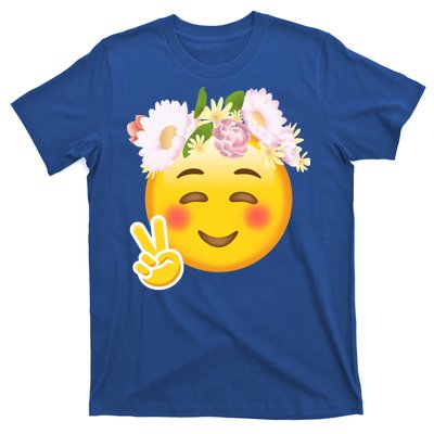 Hippy Smiley Face Peace Sign T-Shirt