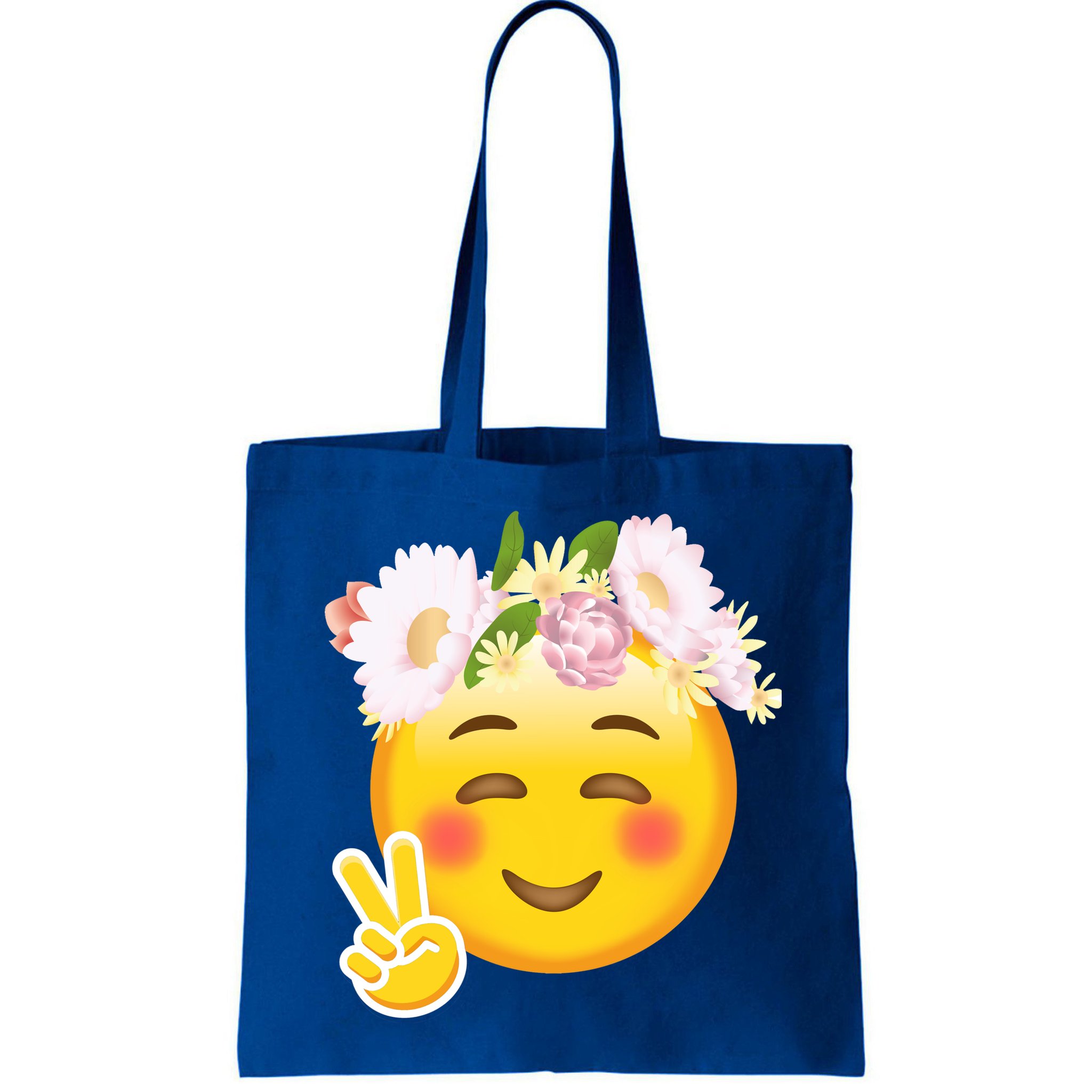 Hippy Smiley Face Peace Sign Bag