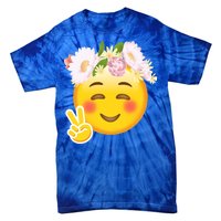 Hippy Smiley Face Peace Sign Tie-Dye T-Shirt