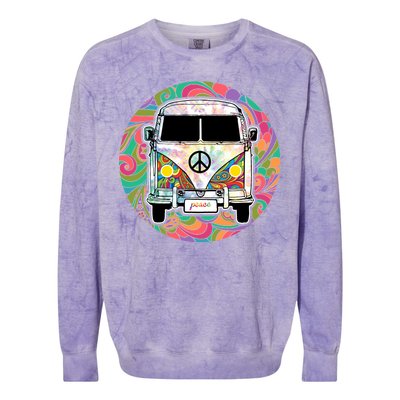 Hippy Van  Colorblast Crewneck Sweatshirt