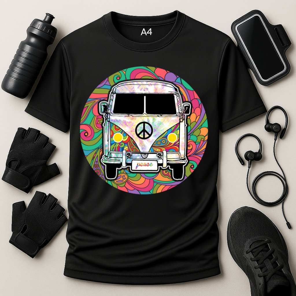 Hippy Van  Cooling Performance Crew T-Shirt
