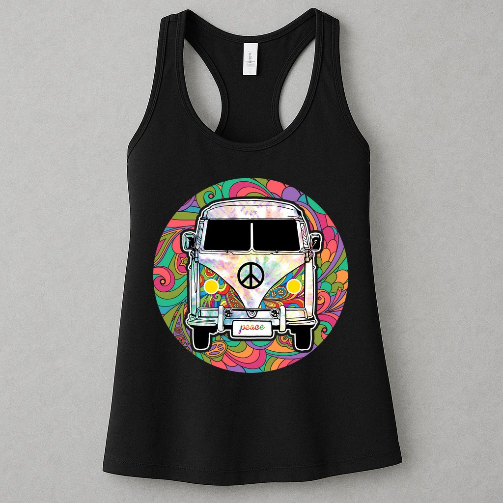Hippy Van  Womens Tank Top