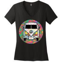 Hippy Van  Women's V-Neck T-Shirt