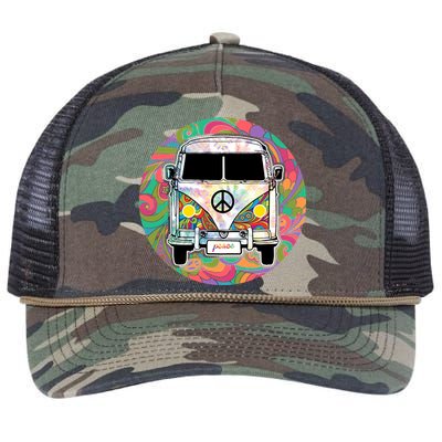 Hippy Van  Retro Rope Trucker Hat Cap