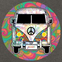 Hippy Van  Cotton Canvas Backpack