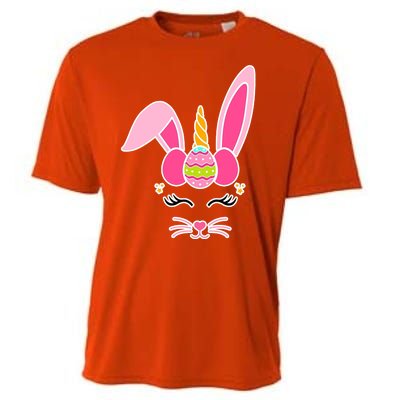 Hipster Bunnycorn Easter Bunny Unicorn Cooling Performance Crew T-Shirt