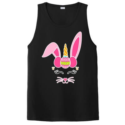 Hipster Bunnycorn Easter Bunny Unicorn PosiCharge Competitor Tank