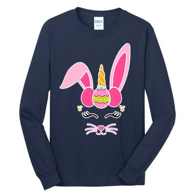 Hipster Bunnycorn Easter Bunny Unicorn Tall Long Sleeve T-Shirt