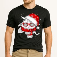 Hipster Christmas Cat Cooling Performance Crew T-Shirt