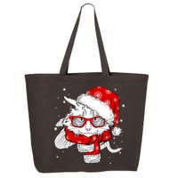 Hipster Christmas Cat 25L Jumbo Tote