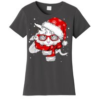 Hipster Christmas Cat Women's T-Shirt