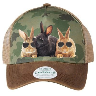 Hipster Cool Rabbit Legacy Tie Dye Trucker Hat