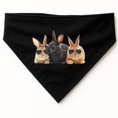 Hipster Cool Rabbit USA-Made Doggie Bandana
