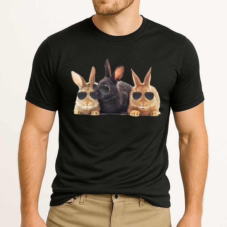 Hipster Cool Rabbit Performance Shirt