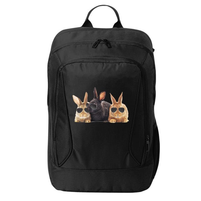 Hipster Cool Rabbit City Backpack