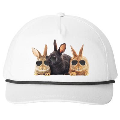 Hipster Cool Rabbit Snapback Five-Panel Rope Hat