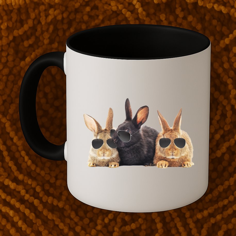 Hipster Cool Rabbit Mug