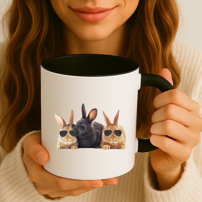 Hipster Cool Rabbit Mug