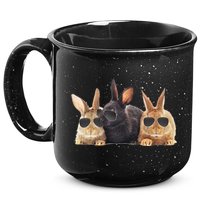 Hipster Cool Rabbit 15oz Campfire Ceramic Mug