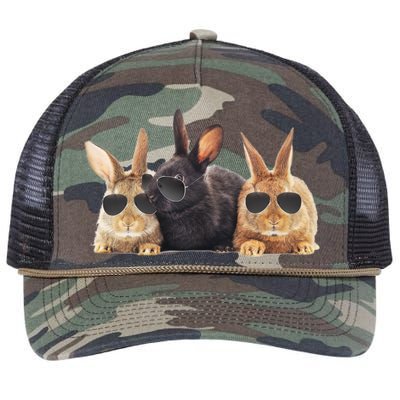 Hipster Cool Rabbit Retro Rope Trucker Hat Cap