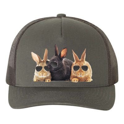 Hipster Cool Rabbit Yupoong Adult 5-Panel Trucker Hat