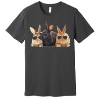 Hipster Cool Rabbit Premium T-Shirt