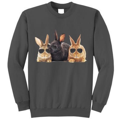 Hipster Cool Rabbit Tall Sweatshirt