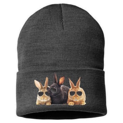 Hipster Cool Rabbit Sustainable Knit Beanie