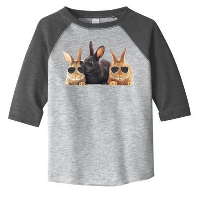 Hipster Cool Rabbit Toddler Fine Jersey T-Shirt