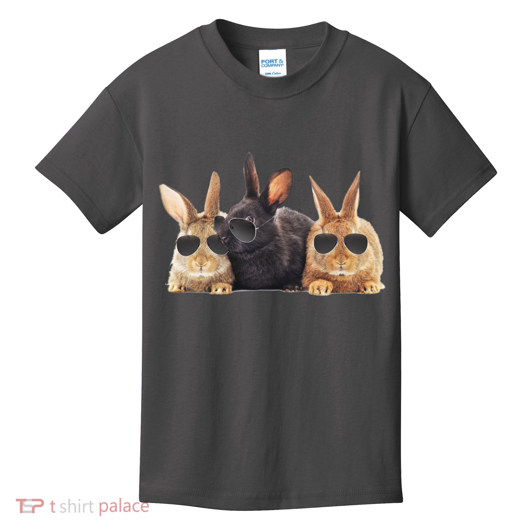 Hipster Cool Rabbit Kids T-Shirt