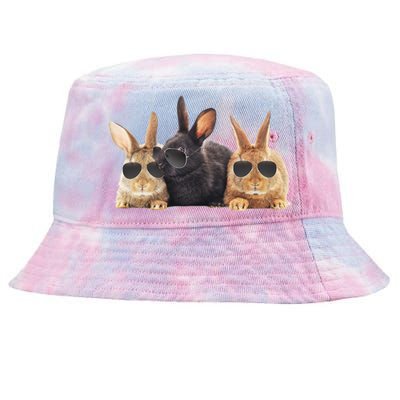 Hipster Cool Rabbit Tie-Dyed Bucket Hat