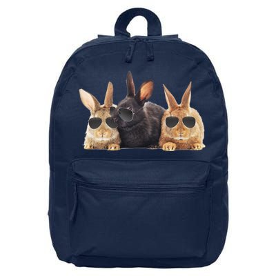 Hipster Cool Rabbit 16 in Basic Backpack