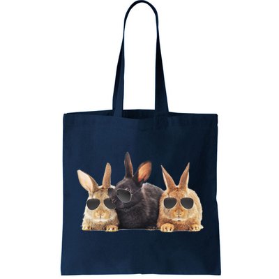 Hipster Cool Rabbit Tote Bag